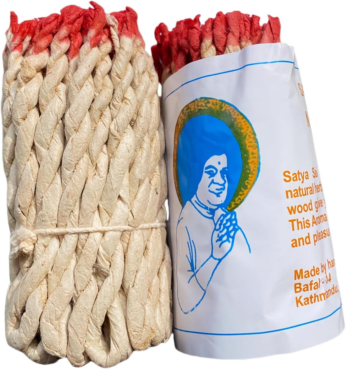 Fay Bless Handmade Rope Incense from Nepal 2 Bundles (Saibaba Golden Oak)