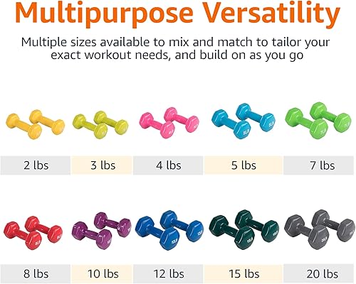 Miniatura 4 de Juego de 2 mancuernas Tienda Basics con revestimiento de vinilo