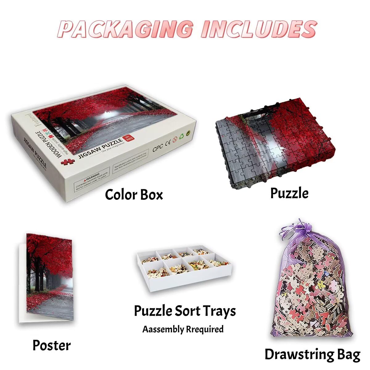 Puzzle 4000 Pezzi Albero, Puzzle Autunno per Adulti, Puzzles in Legno Intrattenimento Creativo, Divertimento, Puzzles Educativi Classici con Confezione di Alta Qualità Idea Regalo Donna Decor -3252
