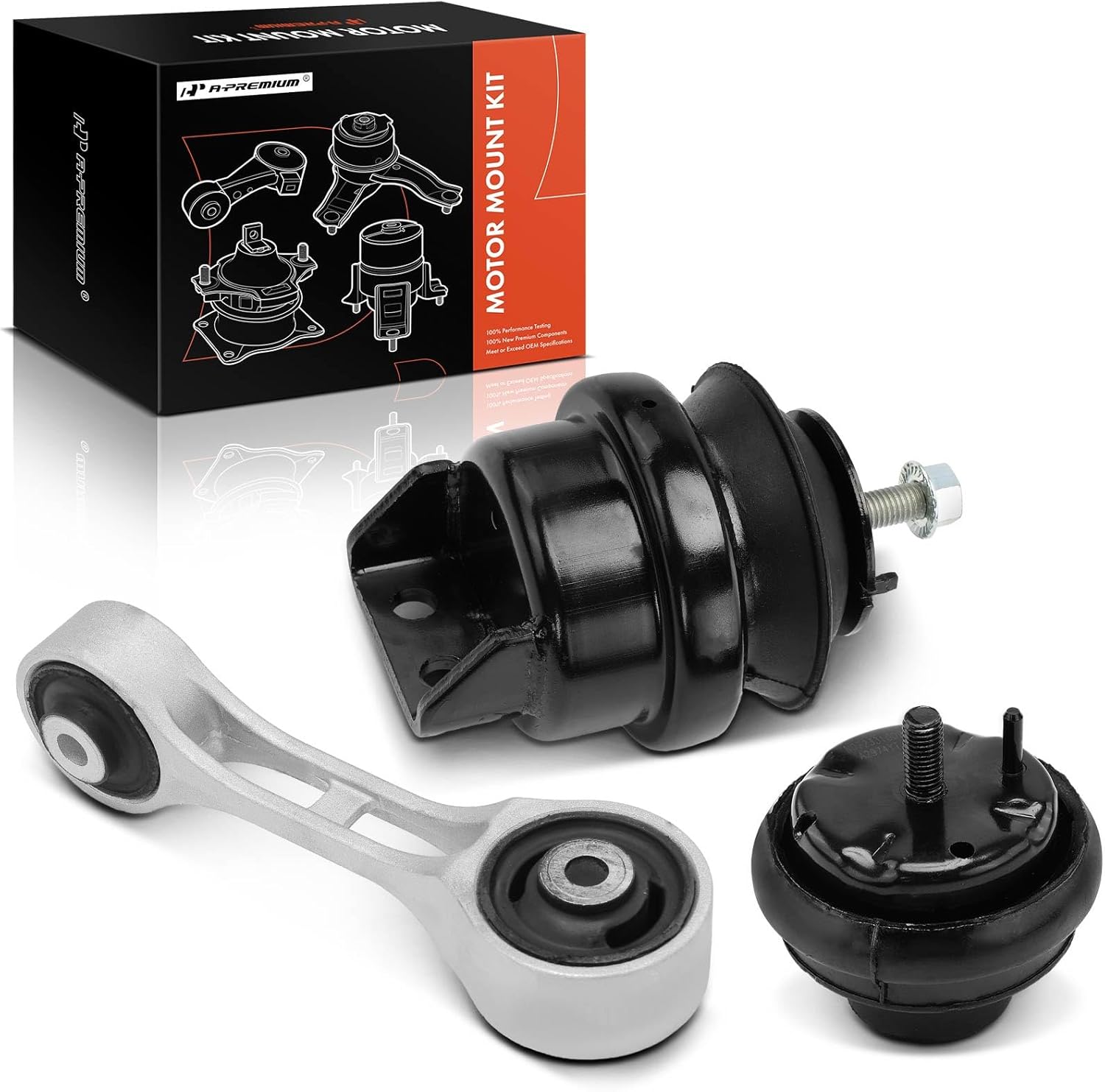 A-Premium 3PCS Engine Motor Mount and Transmission Mount and Torque Strut Mount Kit Compatible with Ford Taurus 2000-2003 & Mercury Sable 2000-2005, 3.0L, Automatic Transmission Only