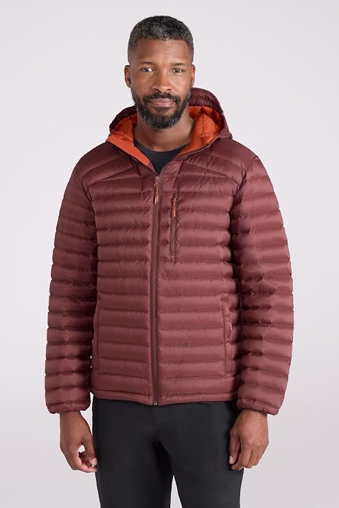 Mountain Warehouse Seasons Reflective Mens Padded Jacket - Water-resistant Full-zip Puffer Coat with Side Pockets - Autumn Winter, Outdoors, Travelling & Hiking