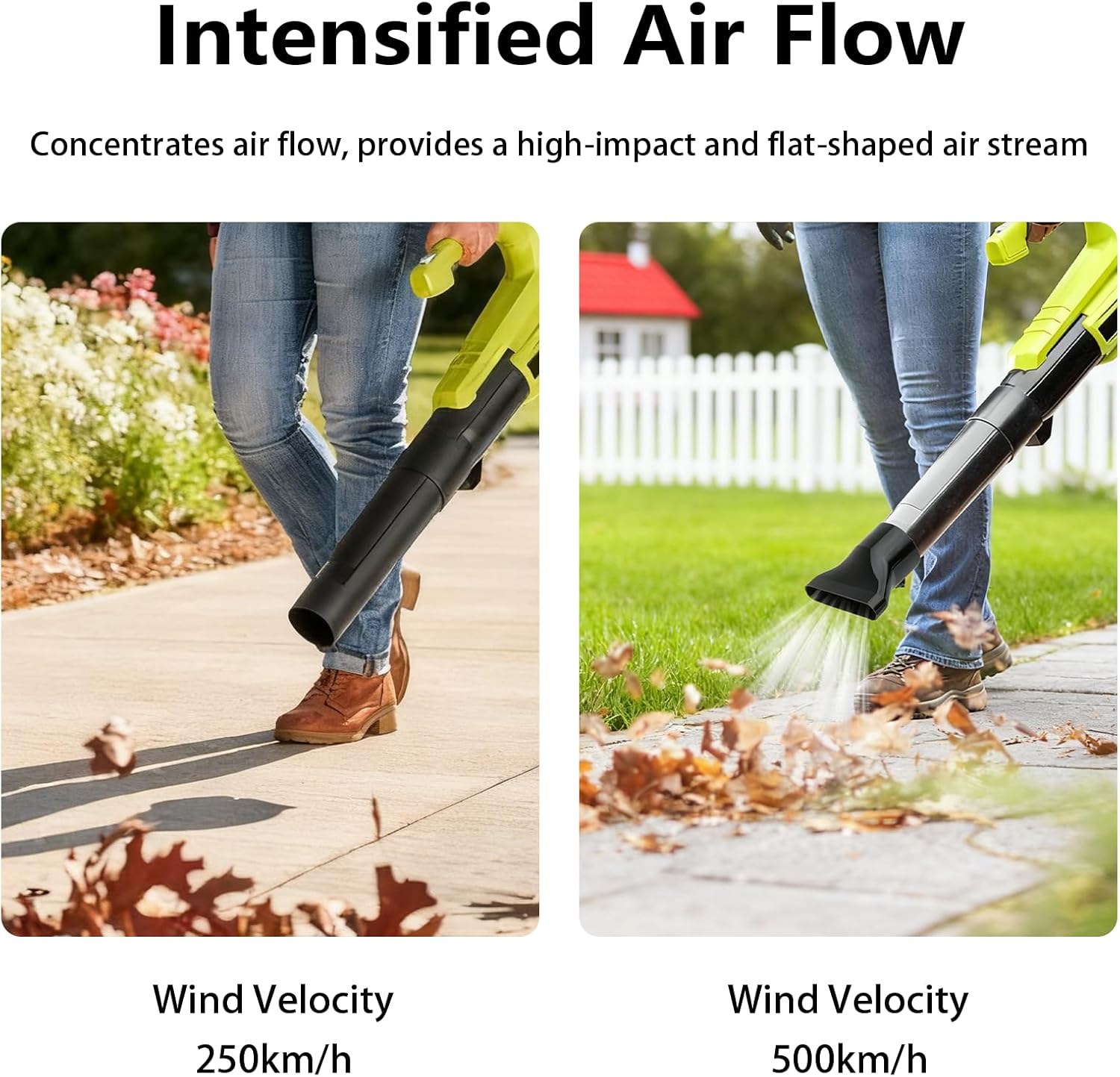 Generic Leaf Blower Flat Nozzle Attachment Compatible with Ryobi P21011 18V for Faster Leaf & Light Snow Clearing | Perfect for Driveways & Patios