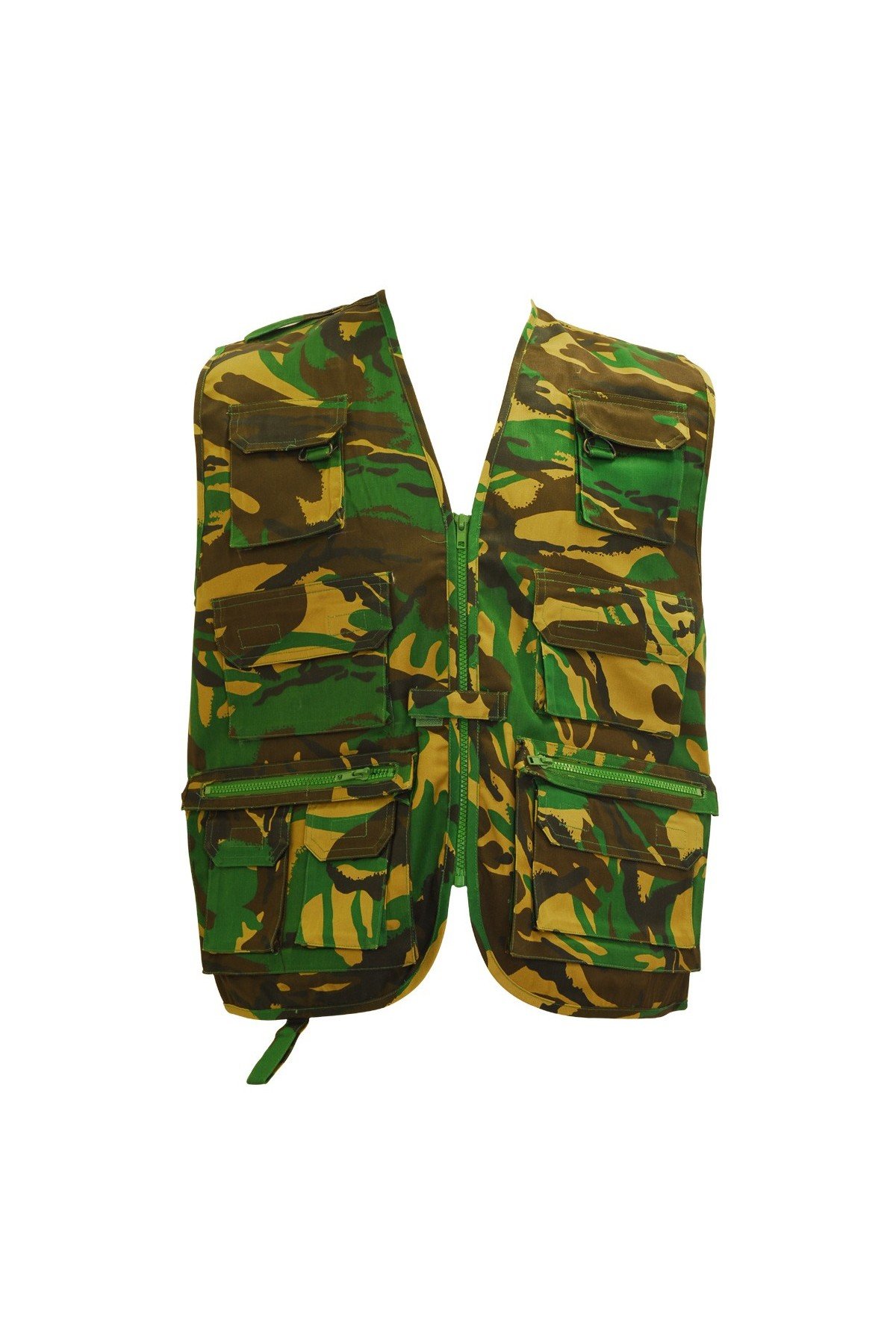 Dallaswear Kids camo camouflage woodland army assault multipocket vest gilet jacket (5-6 years)