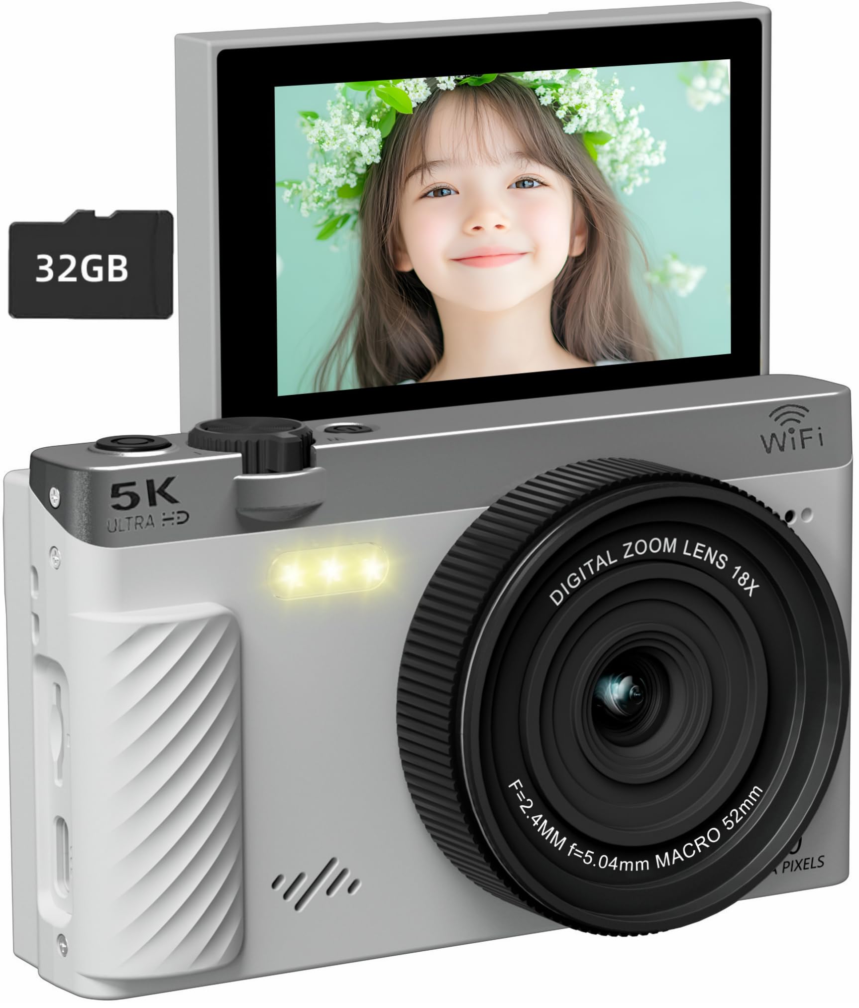 Amazon.co.jp: デジカメ5K録画 7500万画素 スマホに送れる Wi-Fi機能