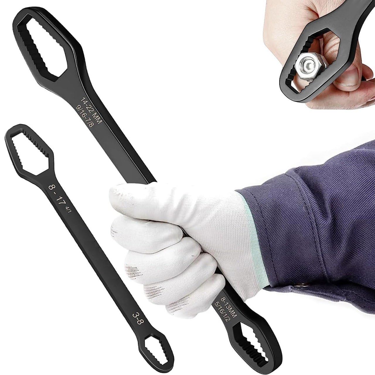 APURK SPANNER Universal Self-Tightening Wrench Double-Head Torx Wrench Tool with Adjustable Self-tightening Spanner for Outdoor Riding (Multicolor, 2PCS SET) (B0CKJ48RN5) Amazon Price History, Amazon Price Tracker