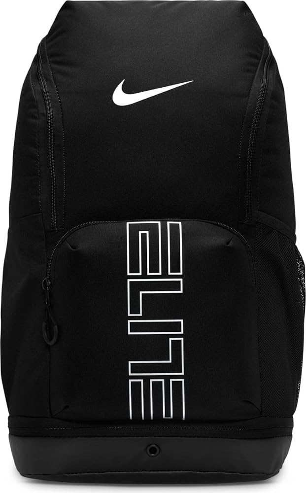 バッグ Nike Elite Backpack black Mochila Nike, Unissex, Varsity Elite (32 L), Preto/Preto/Prata