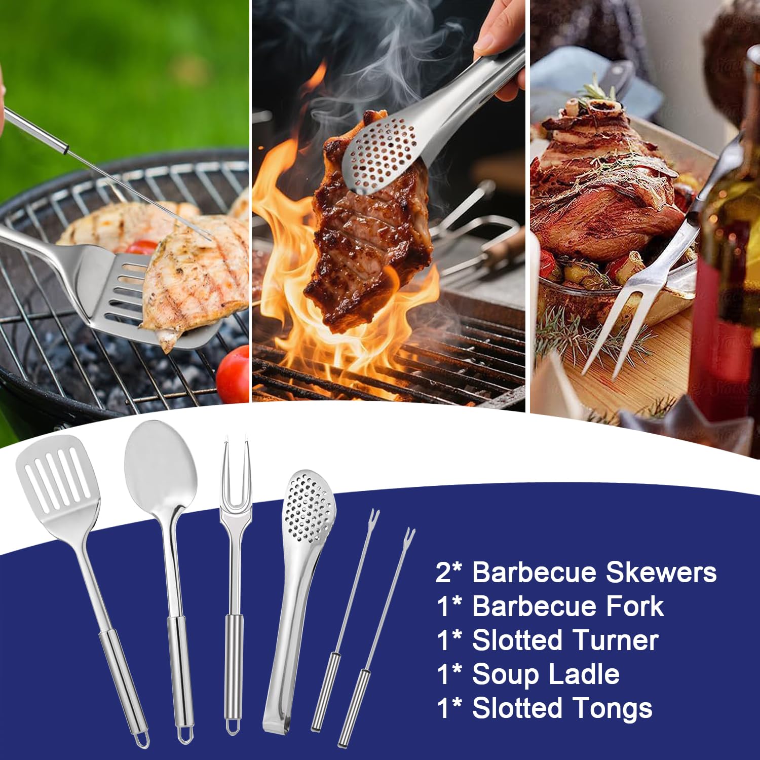 36 Pièces Ustensiles de Cuisine de Camping,Ensemble de Vaisselle,Accessoires de Camping,Ensemble de Couverts Portables Complet pour ActivitéS en Plein Air, Pique-Nique et Barbecues