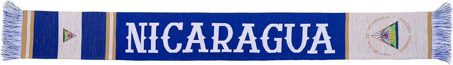 Nicaragua Soccer High-Definition HD Knit Scarf - Image 5