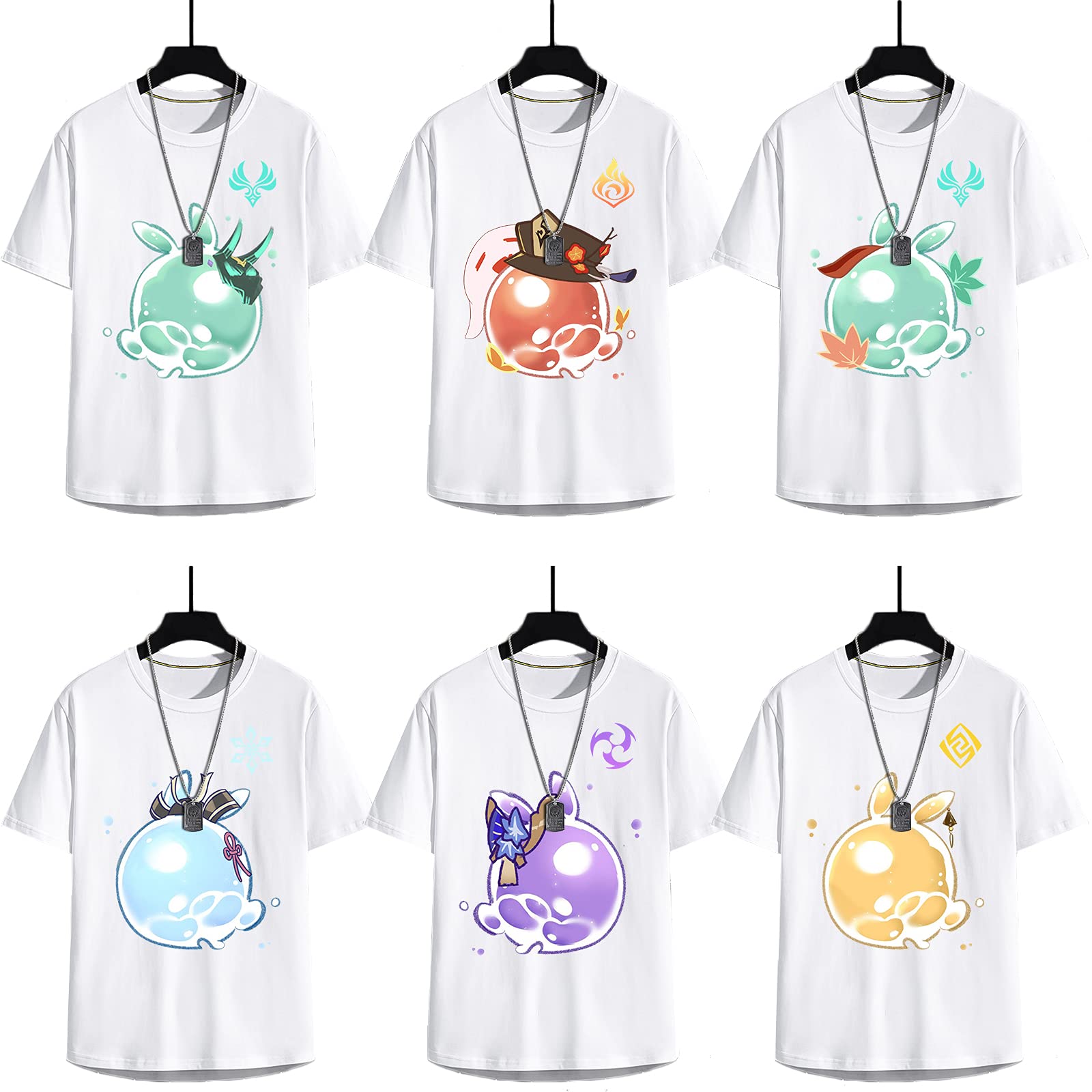 Amazon.co.jp: 原神 tシャツ メンズ 半袖 キャラクター スライム風