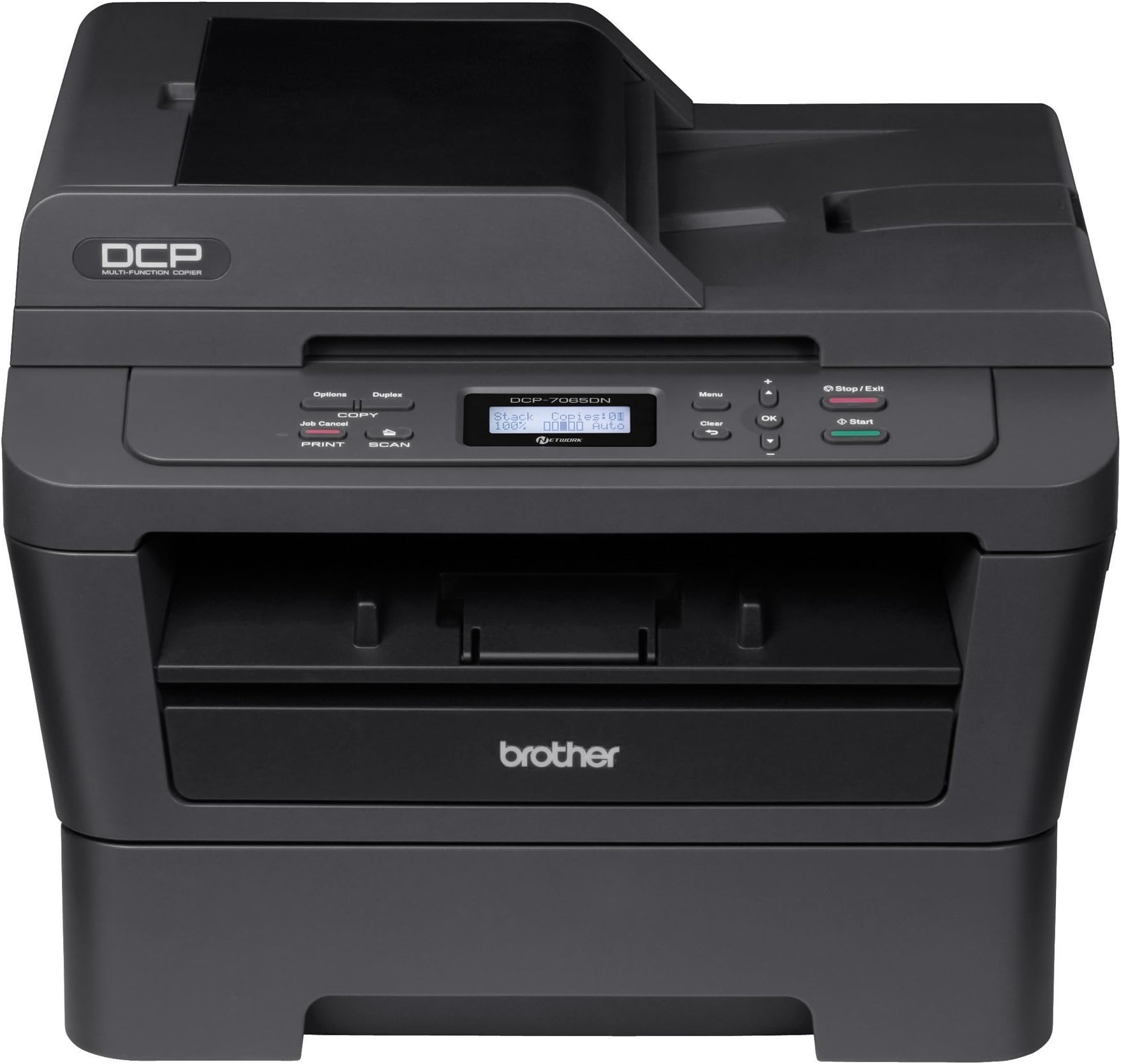 DCP-7065DN Monochrome Laser Multi-Function Copier with Duplex Printing and Networking