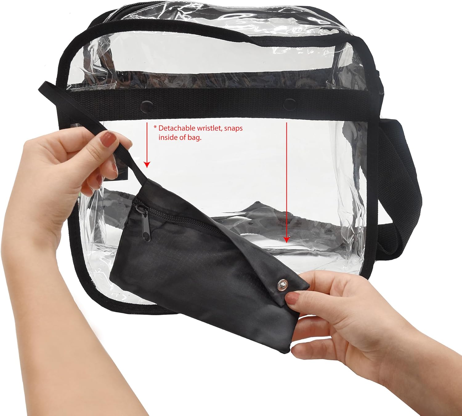 Littlearth Unisex NFL Clear Carryall Crossbody Bag - Image 4