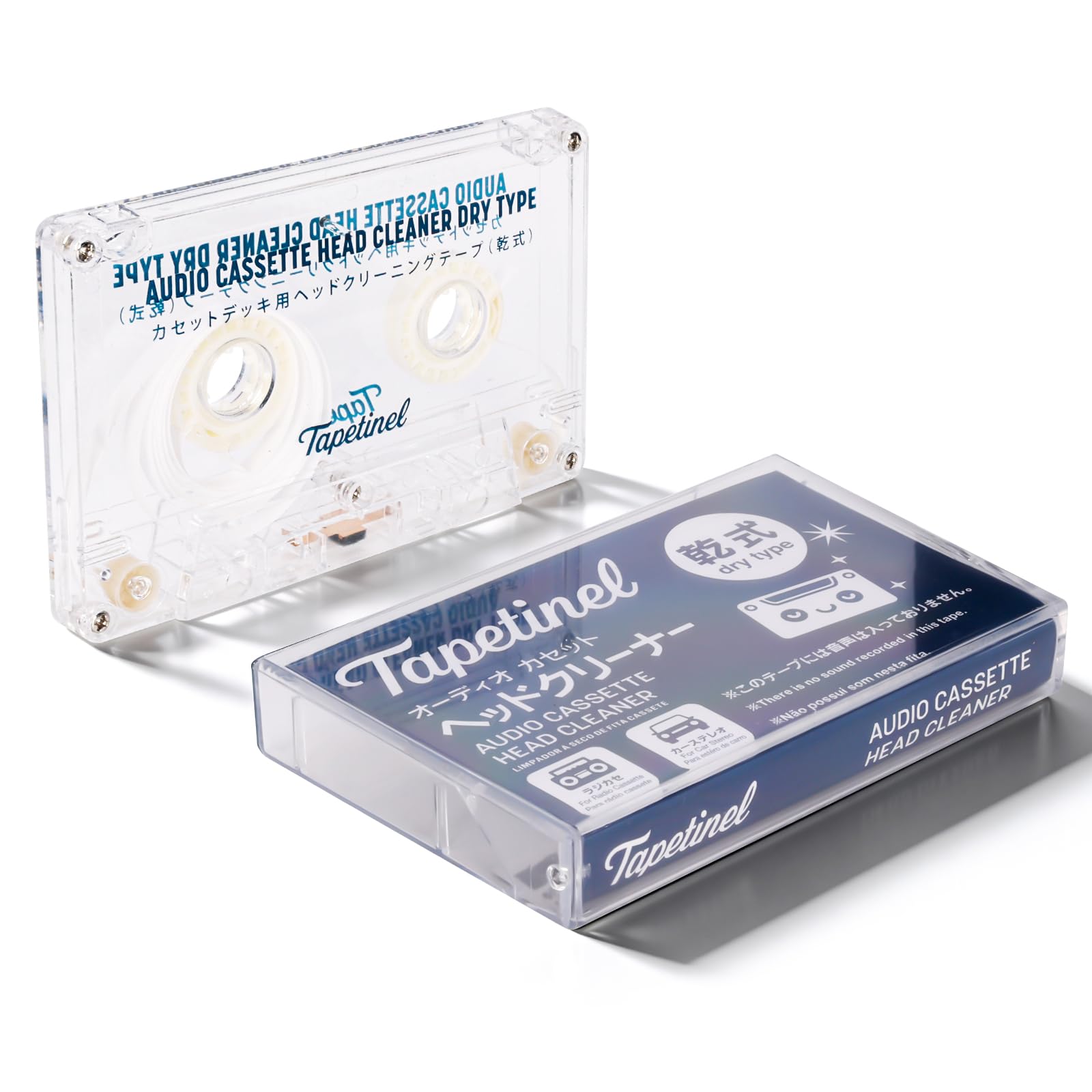Tapetinel 干式清洁 ケース カセットテープ用ドライクリーニングテープ…