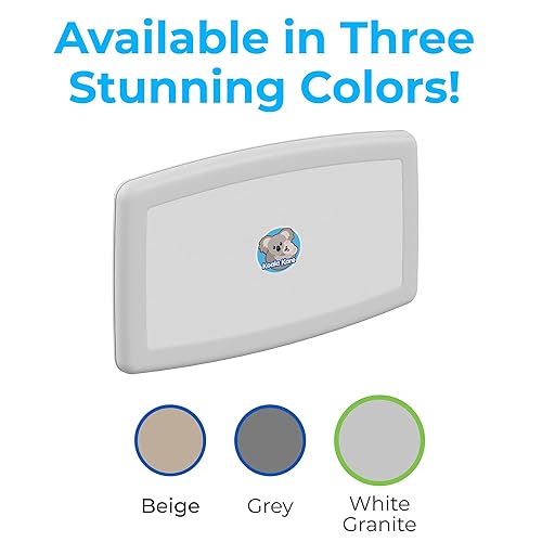 Miniatura 6 de Koala Kare Cambiador de bebé horizontal montado en superficie, modelo KB300-05 (granito blanco)