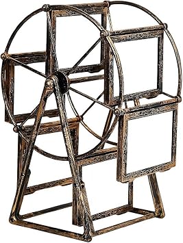 Windmill Photo Frame Rotating Display - Ferris Wheel Style Multi-Photo Memory Display with Rotatable & Flip Design, 12.6" Multi - Frame Display Tabletop Decor for Home/Office