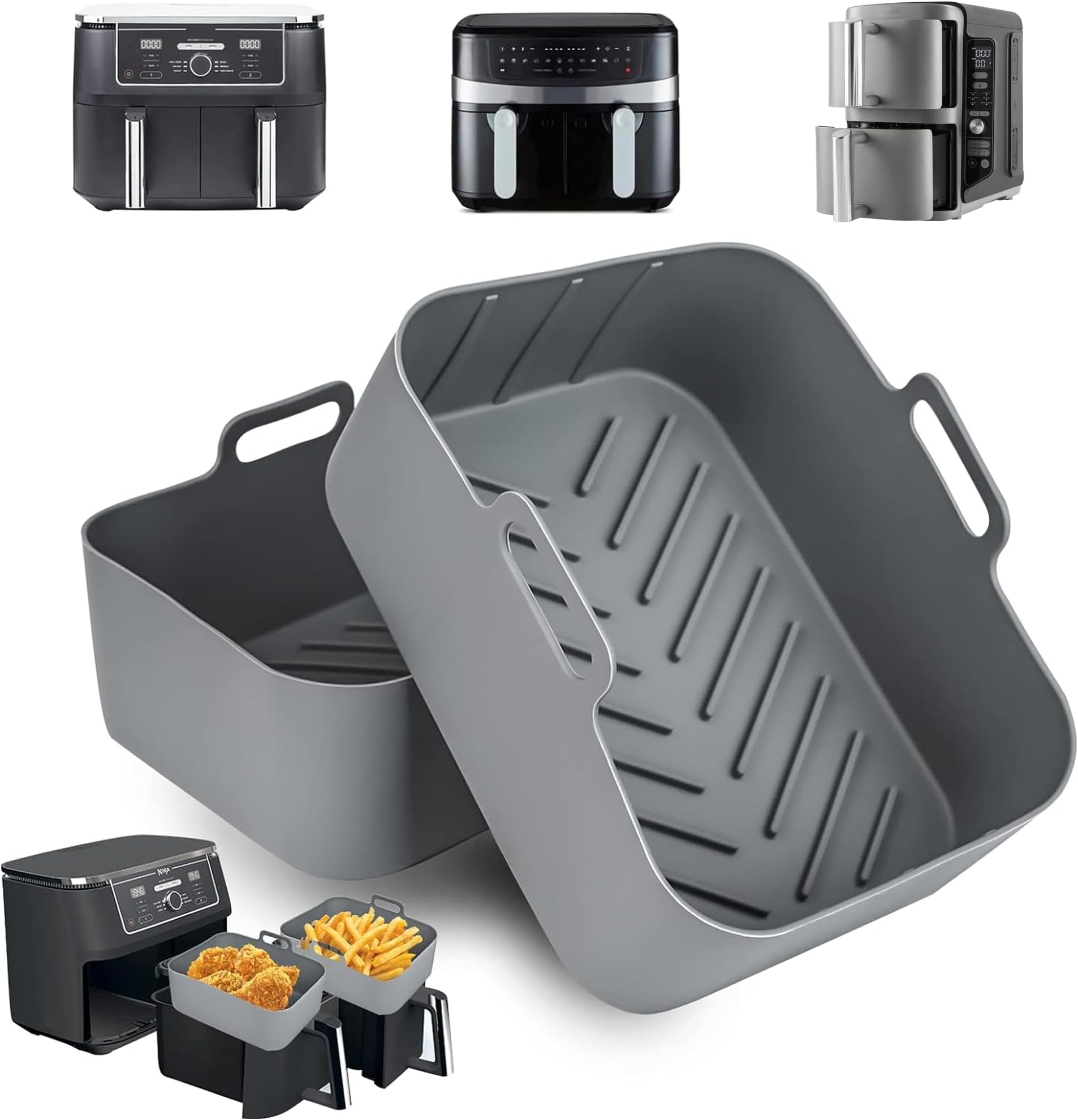 YQL Air Fryer Silicone Liner for Ninja AF400UK/AF451UK/Tower T17088