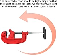 Vista 3 de QWORK Herramienta profesional para cortar tubos de 1-3 pulgadas, ideal para proyectos de plomería, automoción y construcción