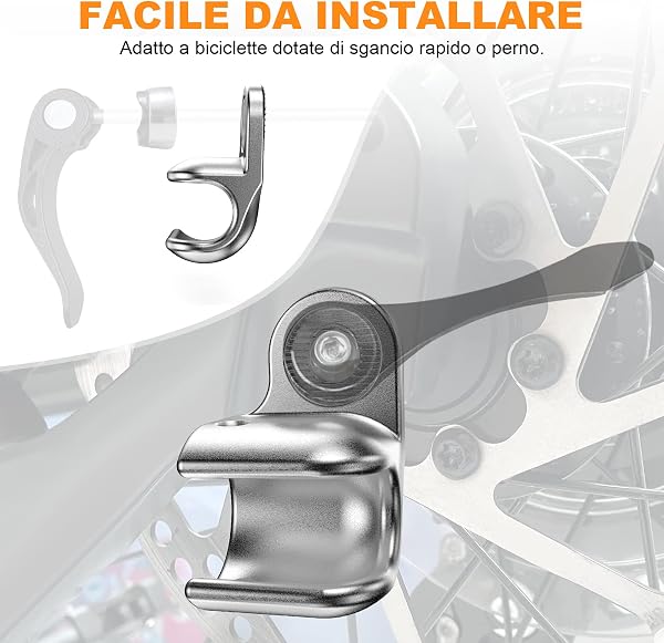NICEDACK Attacco per rimorchio per bicicletta per Thule Chariot, attacco per asse per rimorchi Thule, attacco per bicicletta per rimorchio per bambini Thule - 5