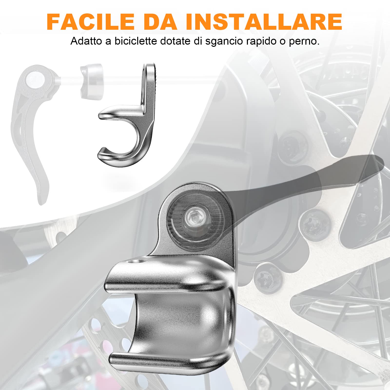 NICEDACK Thule Attacco per Rimorchio Bicicletta Argento 1 pezzo