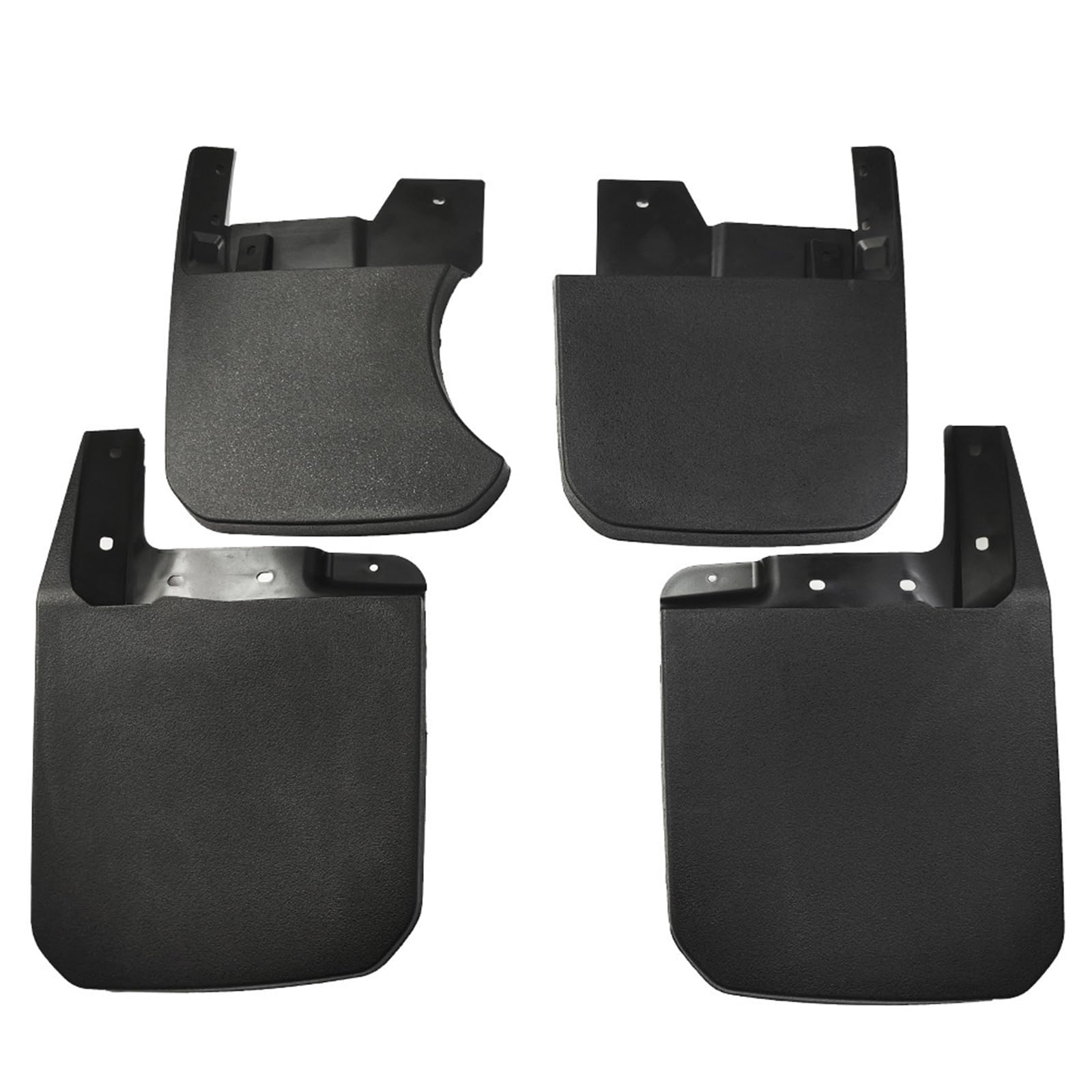 Lot de 4 bavettes garde-boue de voiture compatibles avec Jeep Wrangler Rubicon 2019-2025 en polypropylène robuste, sans perçage, sans ruban adhésif