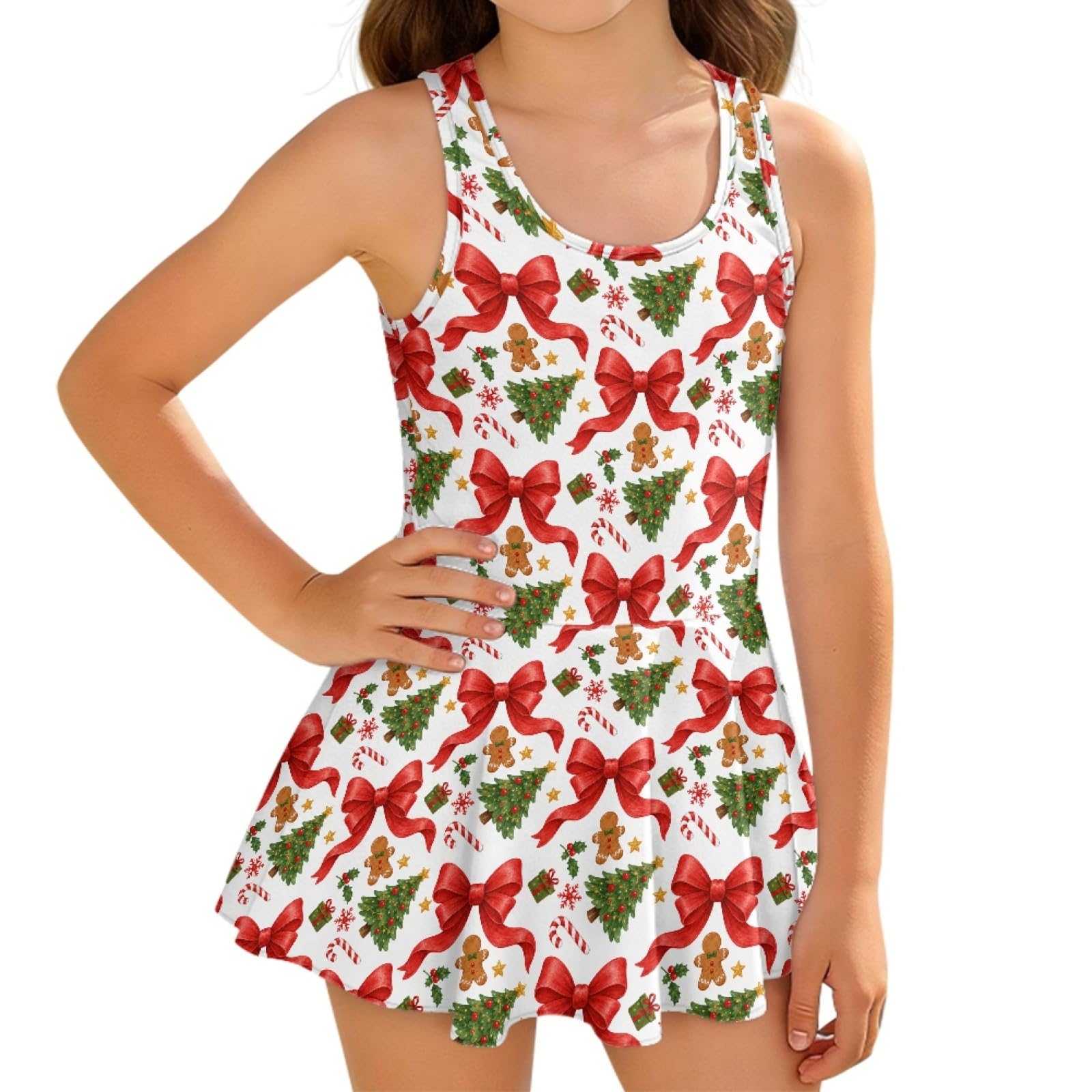 KEIAHUAN Gymnastics Leotards for Girls Sleeveless Bodysuit Dance Leotards Performance Costume