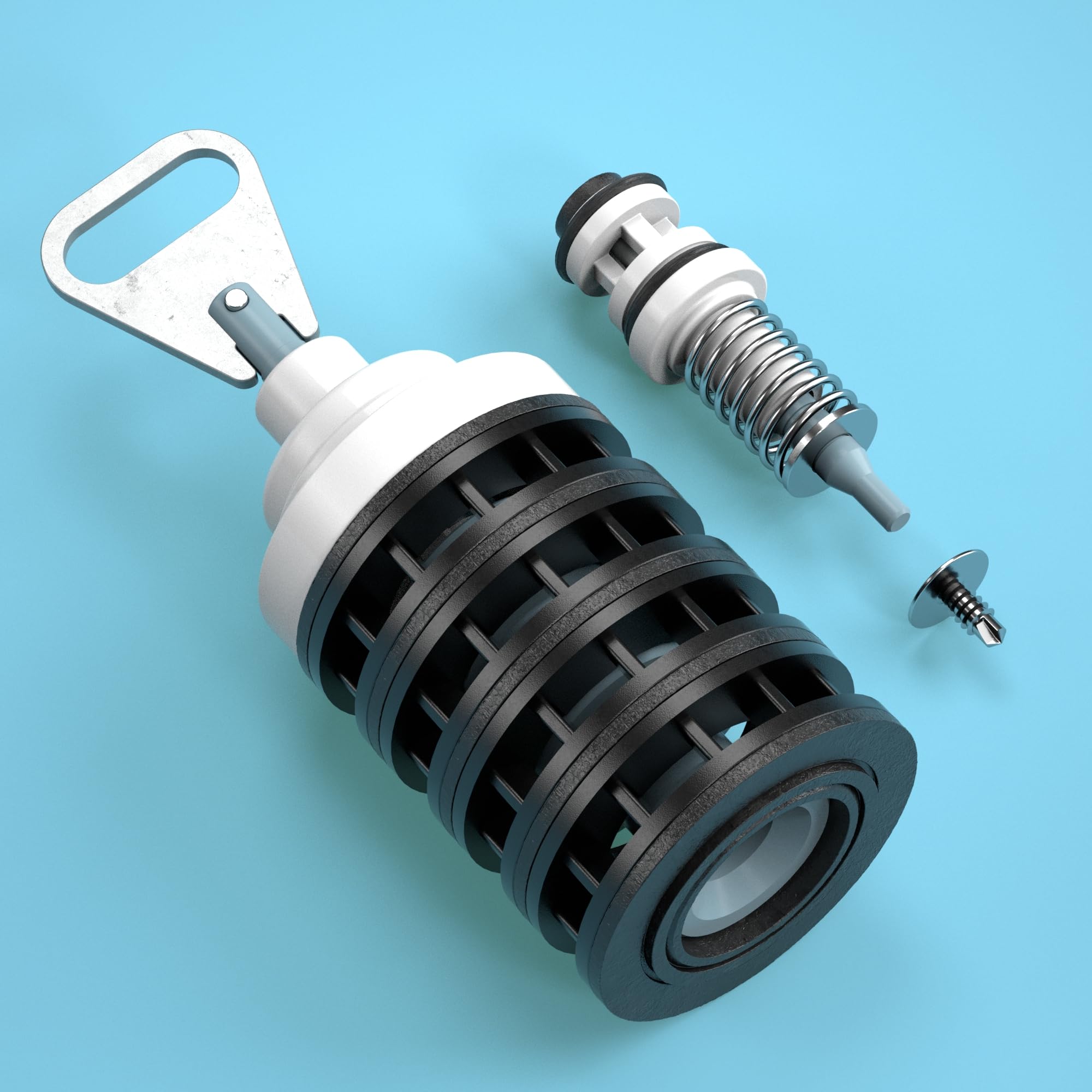 Kit Di Ricostruzione Valvola Addolcitore D'acqua 5600, Pistone Principale Pistone Salamoia Guarnizioni Kit Distanziali (pistone Principale 60102, Guarnizioni E Distanziatori 60125, Pistone Salamoia - Foto 8