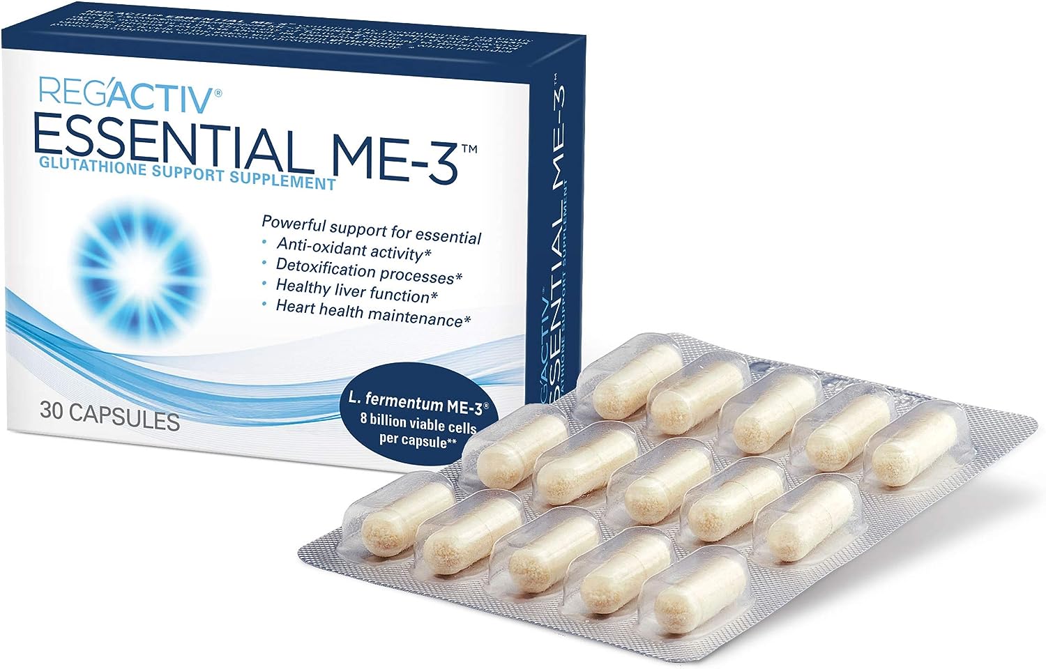 Amazon.com: Reg'Activ Essential ME-3, 30 Capsules. A Glutathione-producing Probiotic That Delivers Glutathione to The Intestine for Efficient Guthatione Supplementation : Health & Household Amazon.com: Reg'Activ Essential ME-3, 30 Capsules. A Glutathione-producing Probiotic That Delivers Glutathione to The Intestine for Efficient Guthatione Supplementation : Health & Household