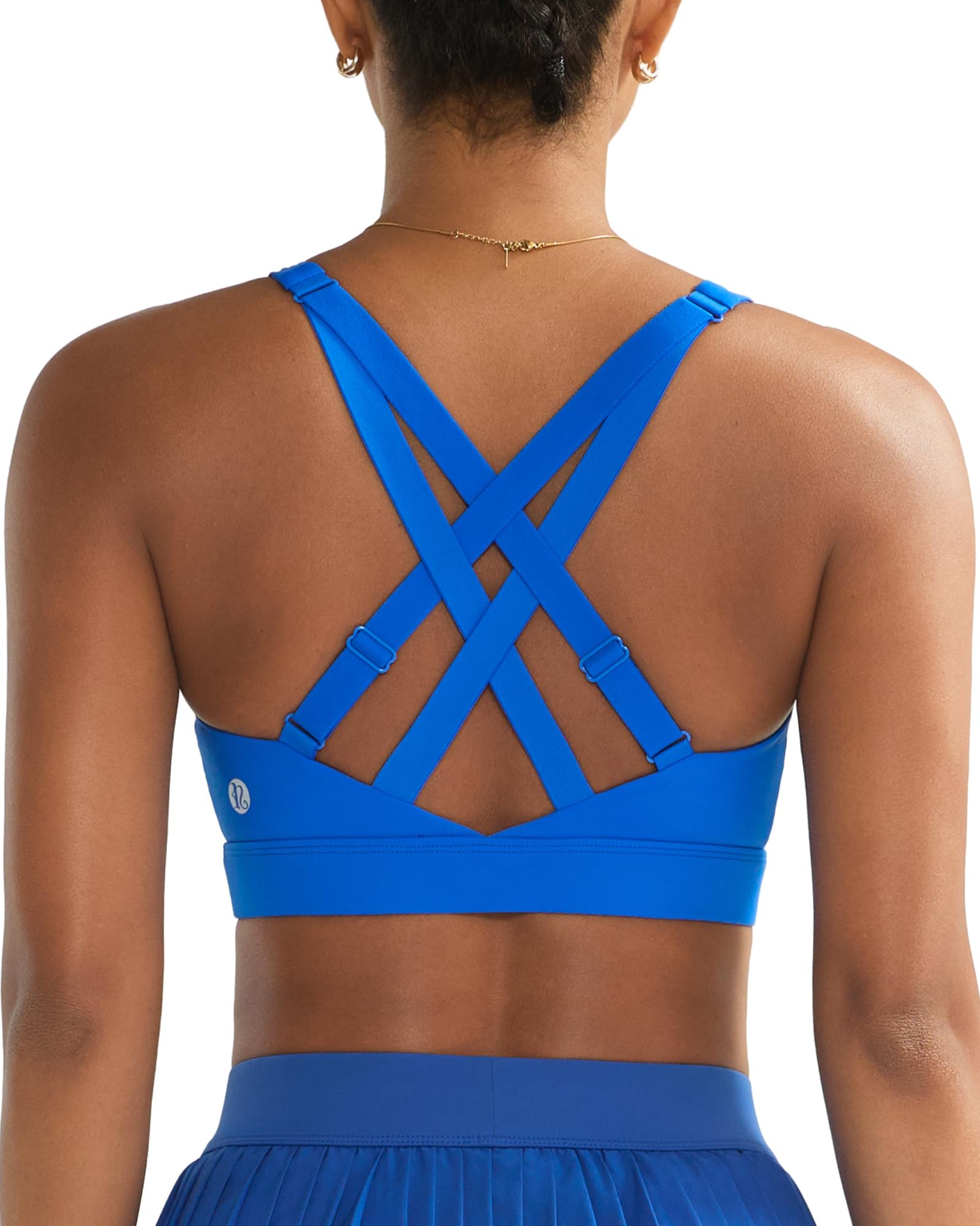 RUNNING GIRL High Support Sports Bras for Women High Impact Running Adjustable Sports Bra Molded Cup Strappy Sports