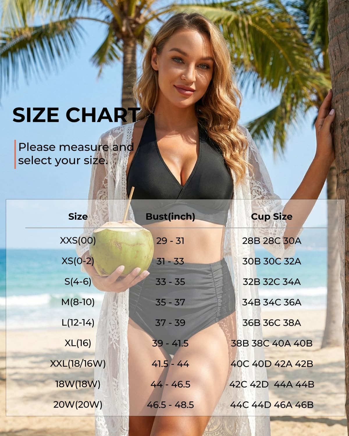 Tempt Me Women Halter Bikini Top Push Up Swimsuit Top Only - Image 5