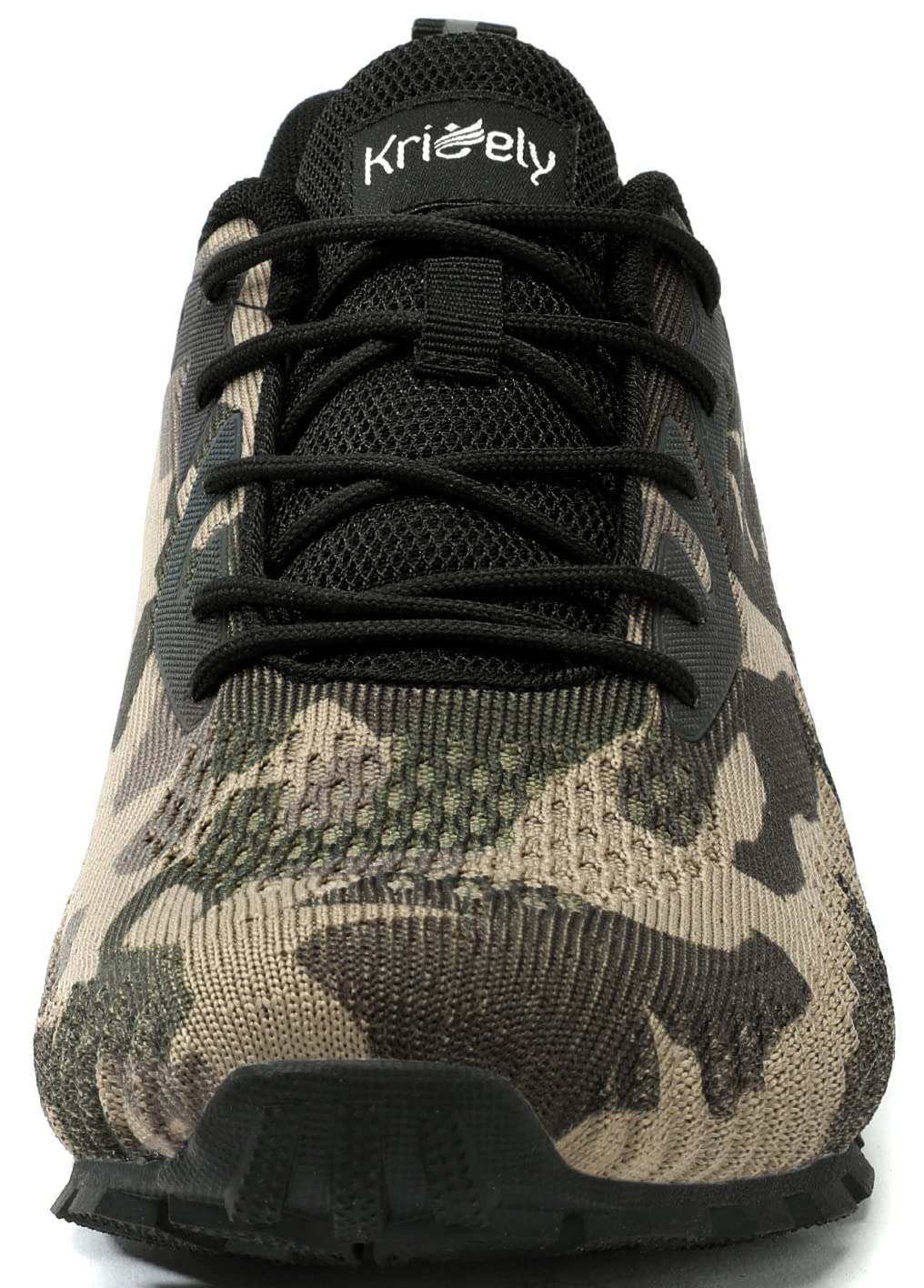 ikunka Men's Fashion Sneakers Lightweight Breathable Extra Wide Walking Shoes Tennis Cross Training Shoe Non Slip Trail Running Shoes?Camouflage 9.5?