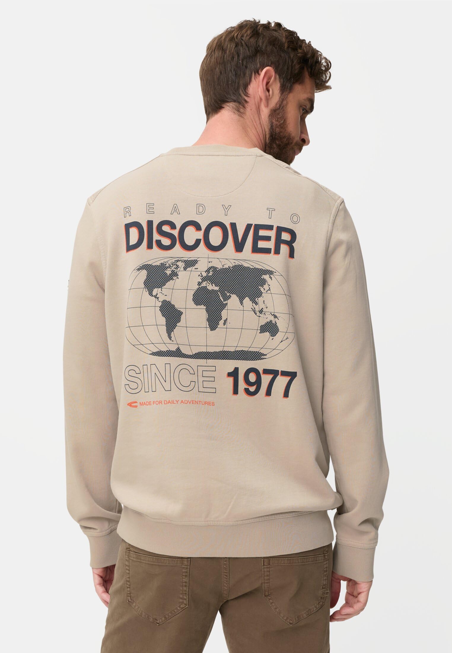 camel active Herren Pullover mit Backprint