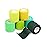 FriCARE Self Adhesive Bandage Wrap, Medical Tape in First Aid Kit, Cohesive Bandages for Wounds Sport Vet, 2 Inches X 5 Yards 6 Rolls, Lush