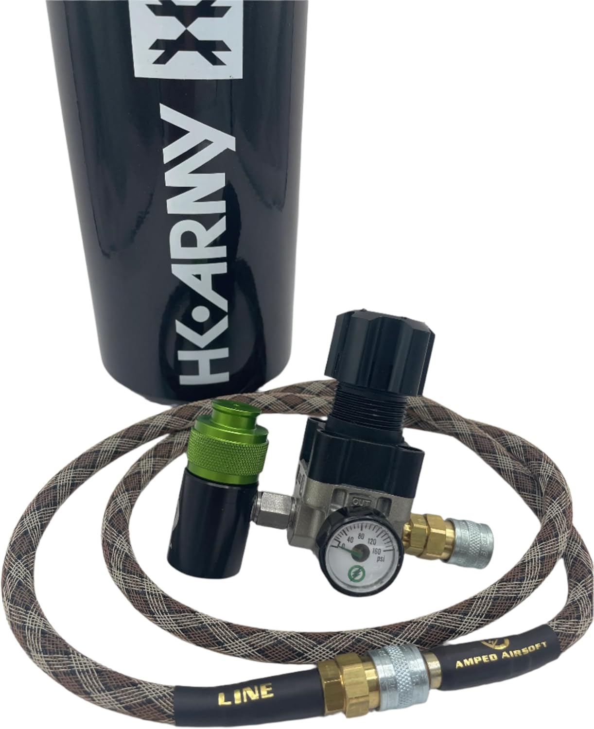 Clover Airsoft-HPA Player Package! Airsoft HPA Player Kit with Low Pressure Tank, Regulator and Hose, Compatible with All Major HPA Engines