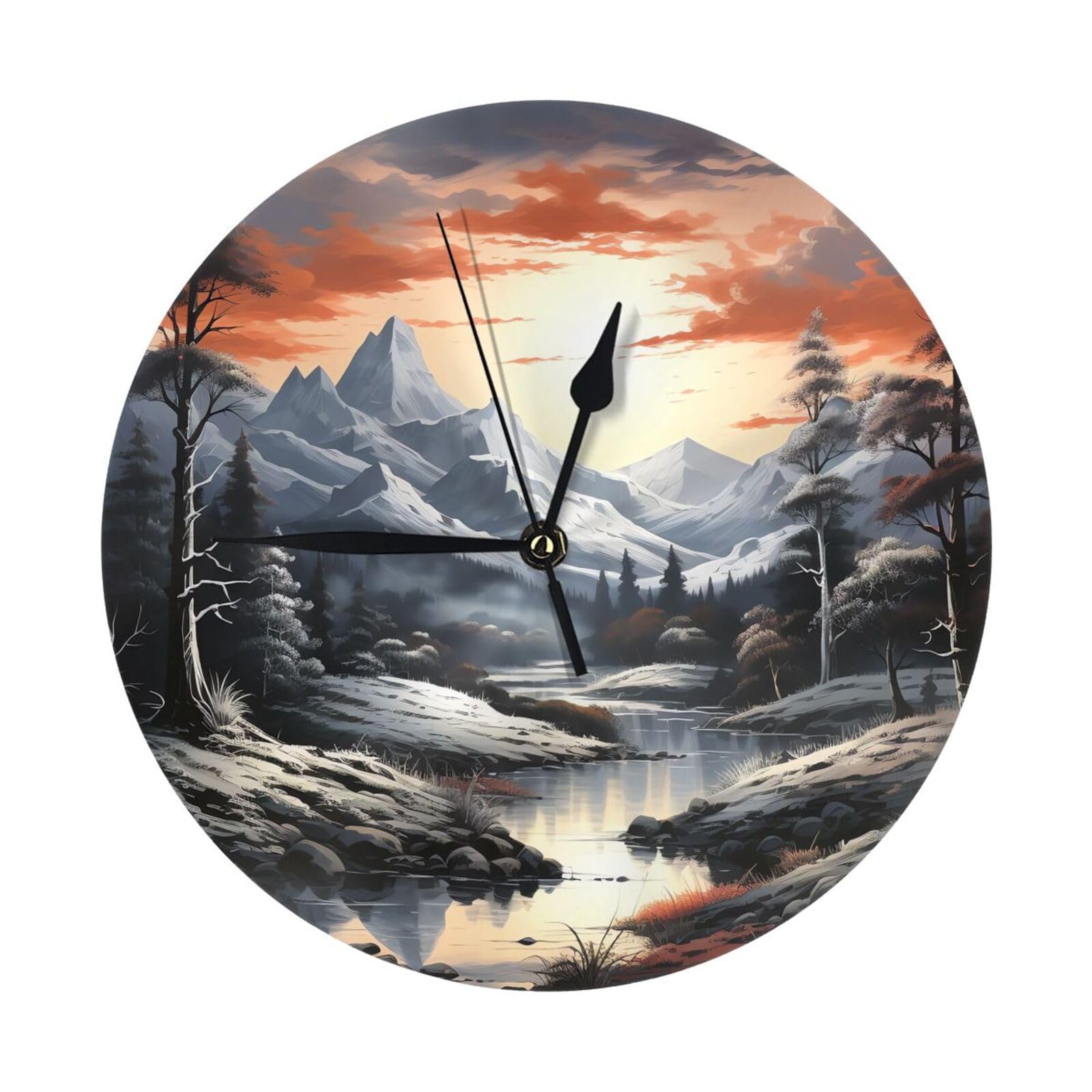 Horloge moderne à piles sans tic-tac pour retrouver le calme à la maison