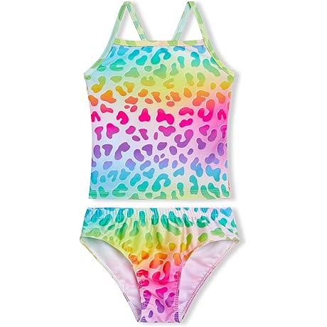 Girls Two-Piece Swimsuit Tankini for Fun in the Sun