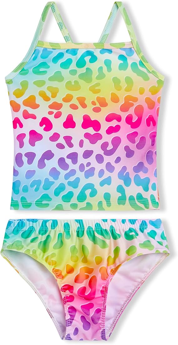 Girls Tankinis Two Pieces Swimsuits Hawaiian Beach Sport