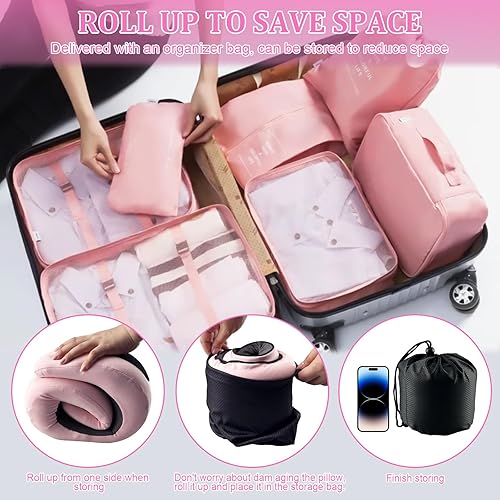 Vista 18 de Almohada de cuello avión, almohada de viaje, almohada de avión, almohada de viaje de espuma viscoelástica, almohada de cuello de viaje para aviones