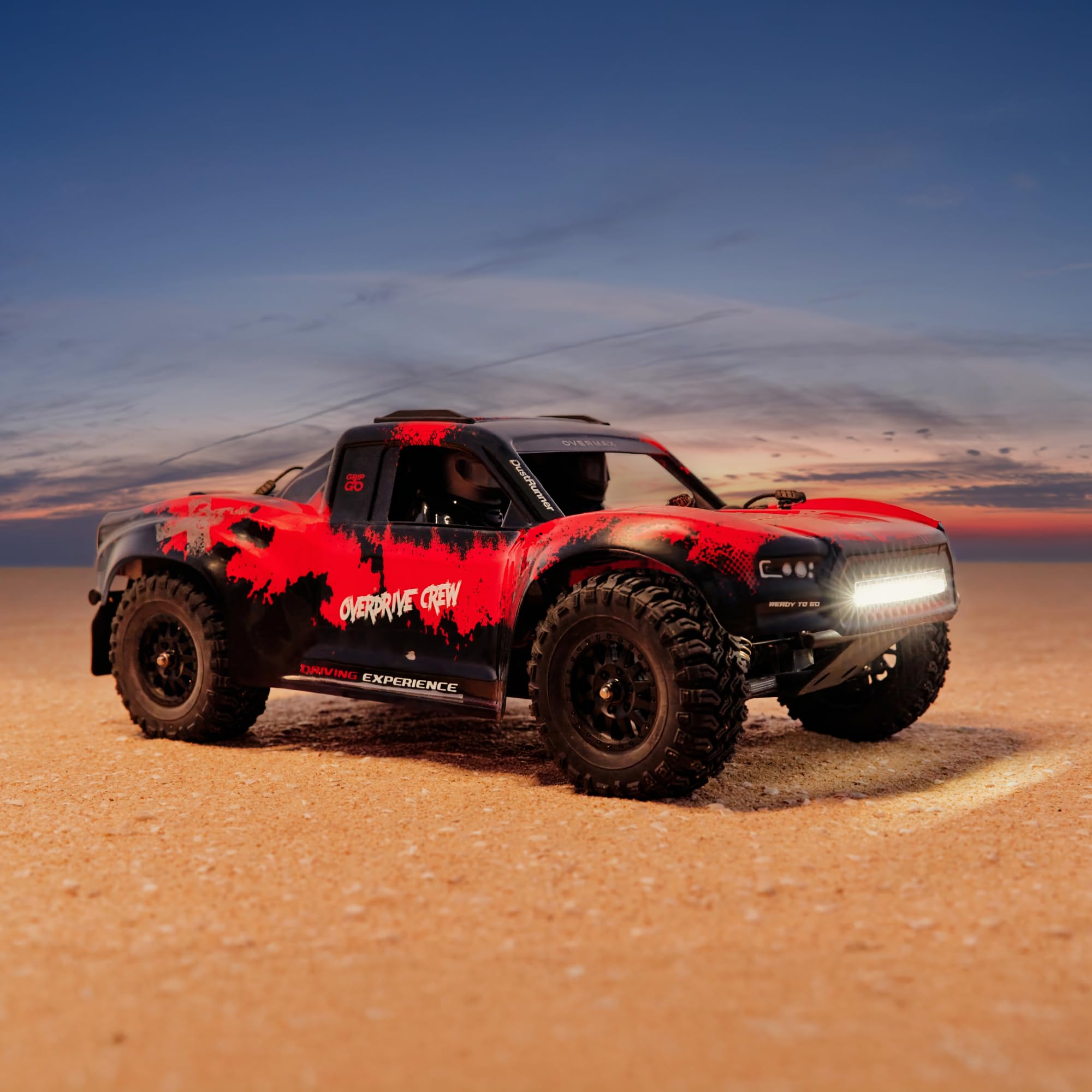 Overmax X-Giron zdalnie sterowany samochód RC 4WD 1:10 Offroad, 70 km/h, bezszczotkowy silnik, hydrauliczny amortyzator, zdalne sterowanie Dumbo X5P, zasięg 300 m, akumulator LiPo, od 14 lat