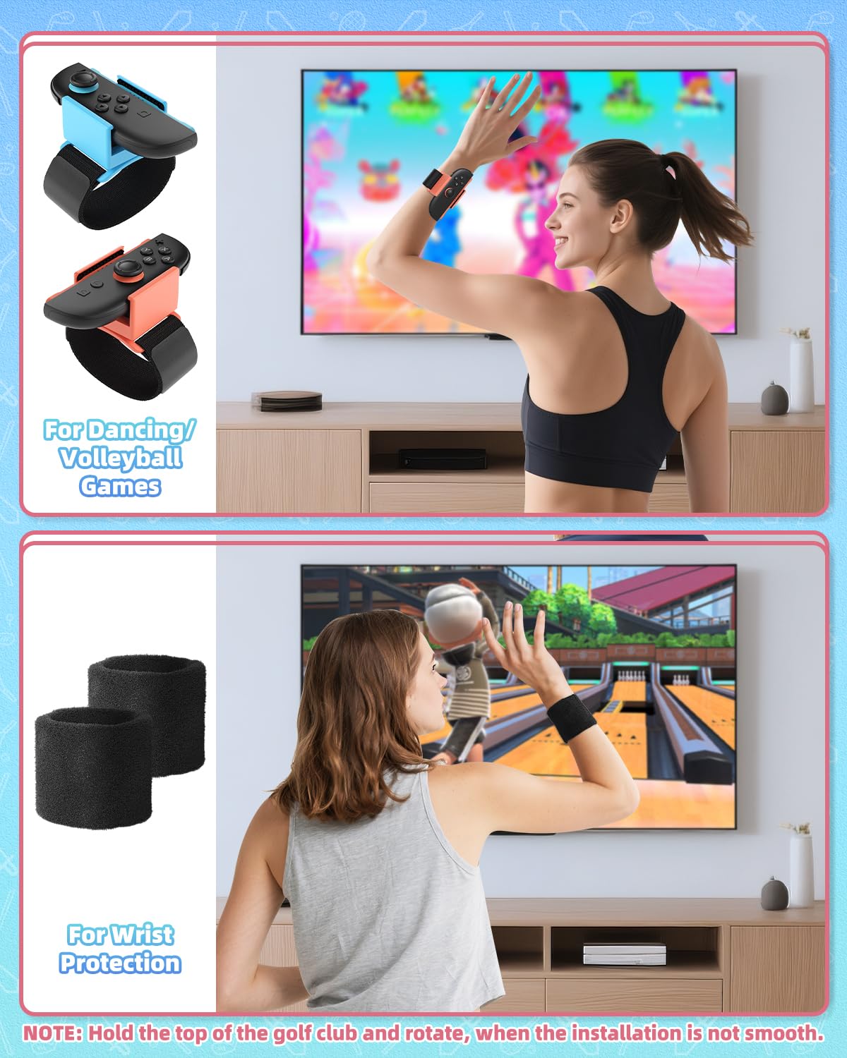 Paquete de accesorios deportivos con estación organizadora para Nintendo Switch 2 (2025)/Switch/OLED, kit deportivo universal para fiesta familiar, golf, tenis, baile, espada, equipo de fútbol para