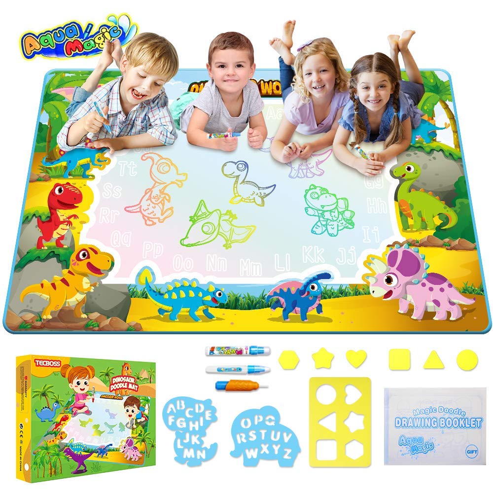 Tecboss Water Drawing Mat Dinosaur Boy T Buy Online In Gibraltar At Desertcart