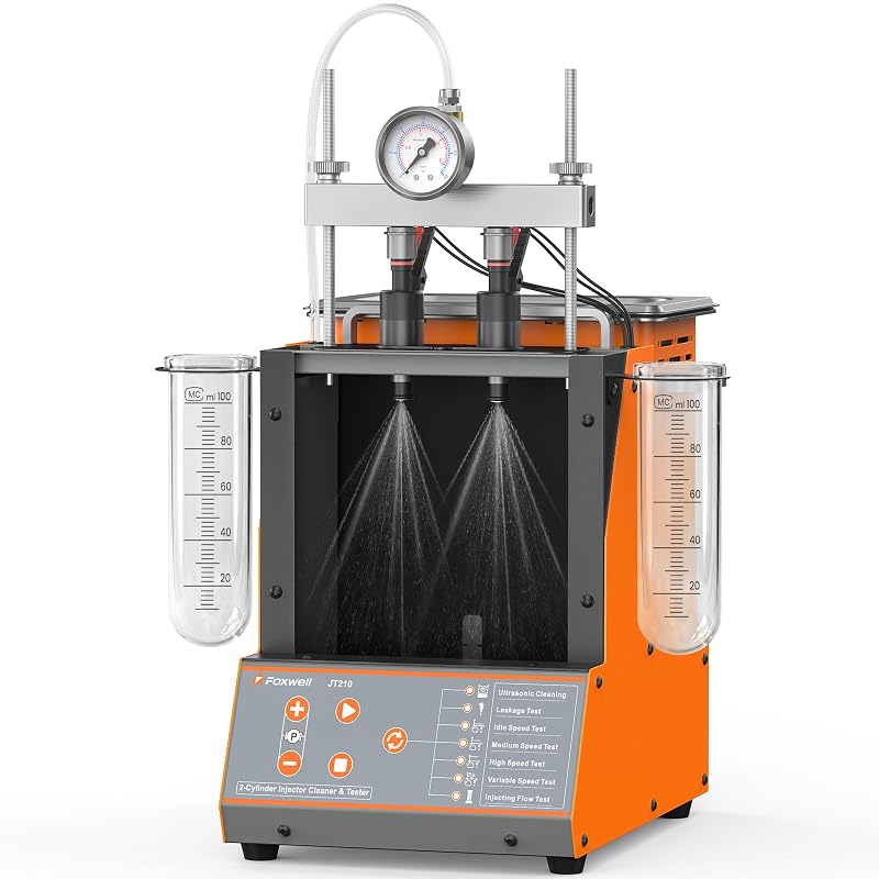 FOXWELL JT210 Testador e Limpador de Injetores com Limpeza Ultrassônica