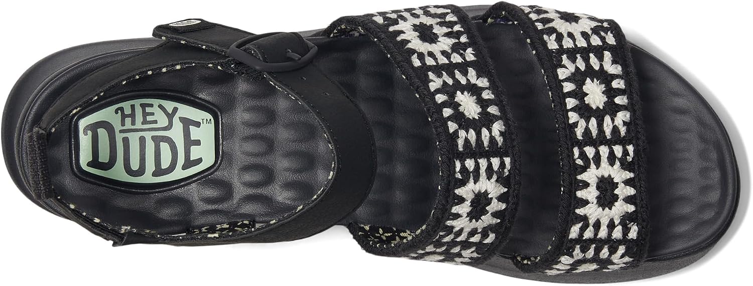 HEYDUDE Delray Buckle Cottage Crochet