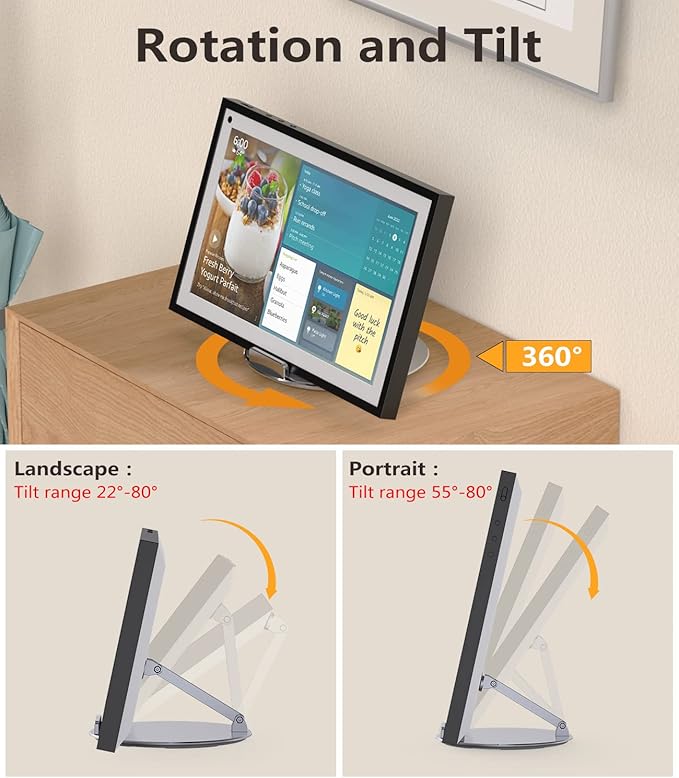 Soporte Laivli para Echo Show 15/21 Plateado miniatura 2