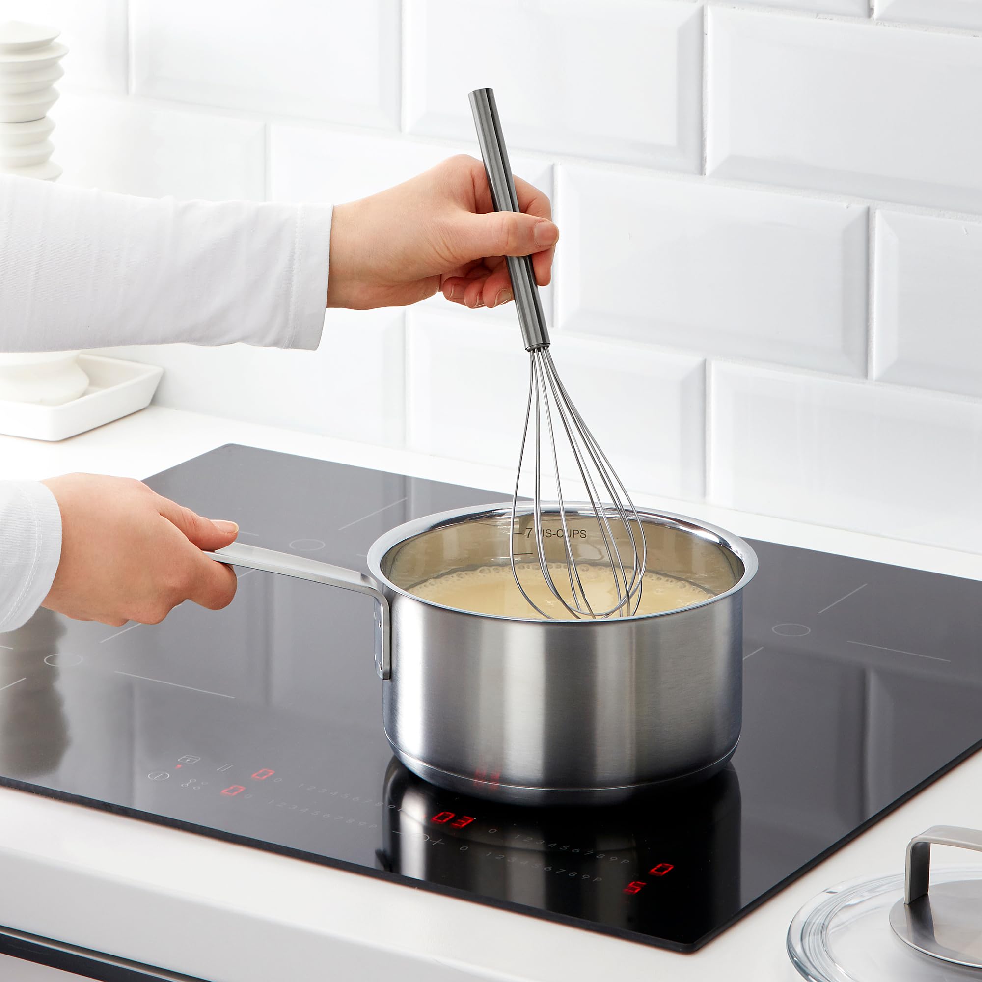 IDEALISK - Frusta in acciaio inox, set da 2 pezzi