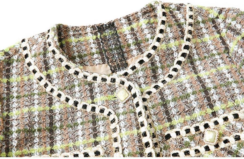 [MTKCNTL] ツイードコート レディース 中高年 ジャケット フォーマル 春秋 ノーカラージャケット おしゃれ シニア 上品