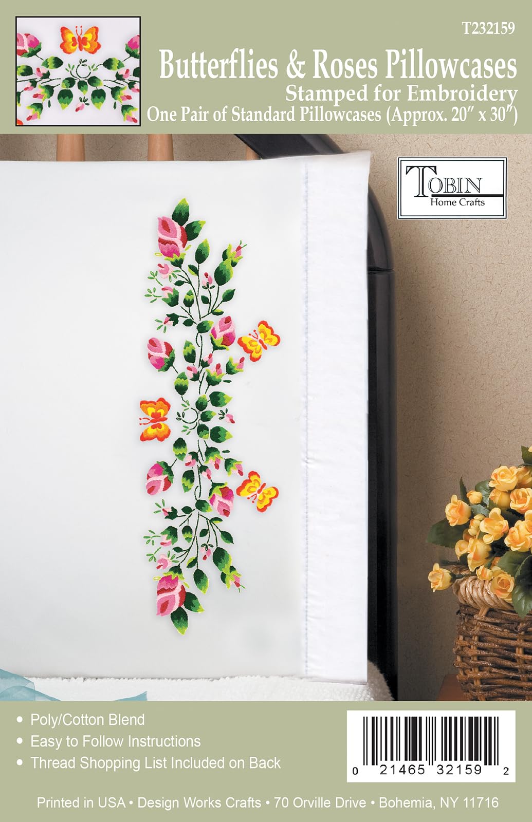 Tobin Embroidery Kit, Pink, 20 Inches x 30 Inches - Image 2