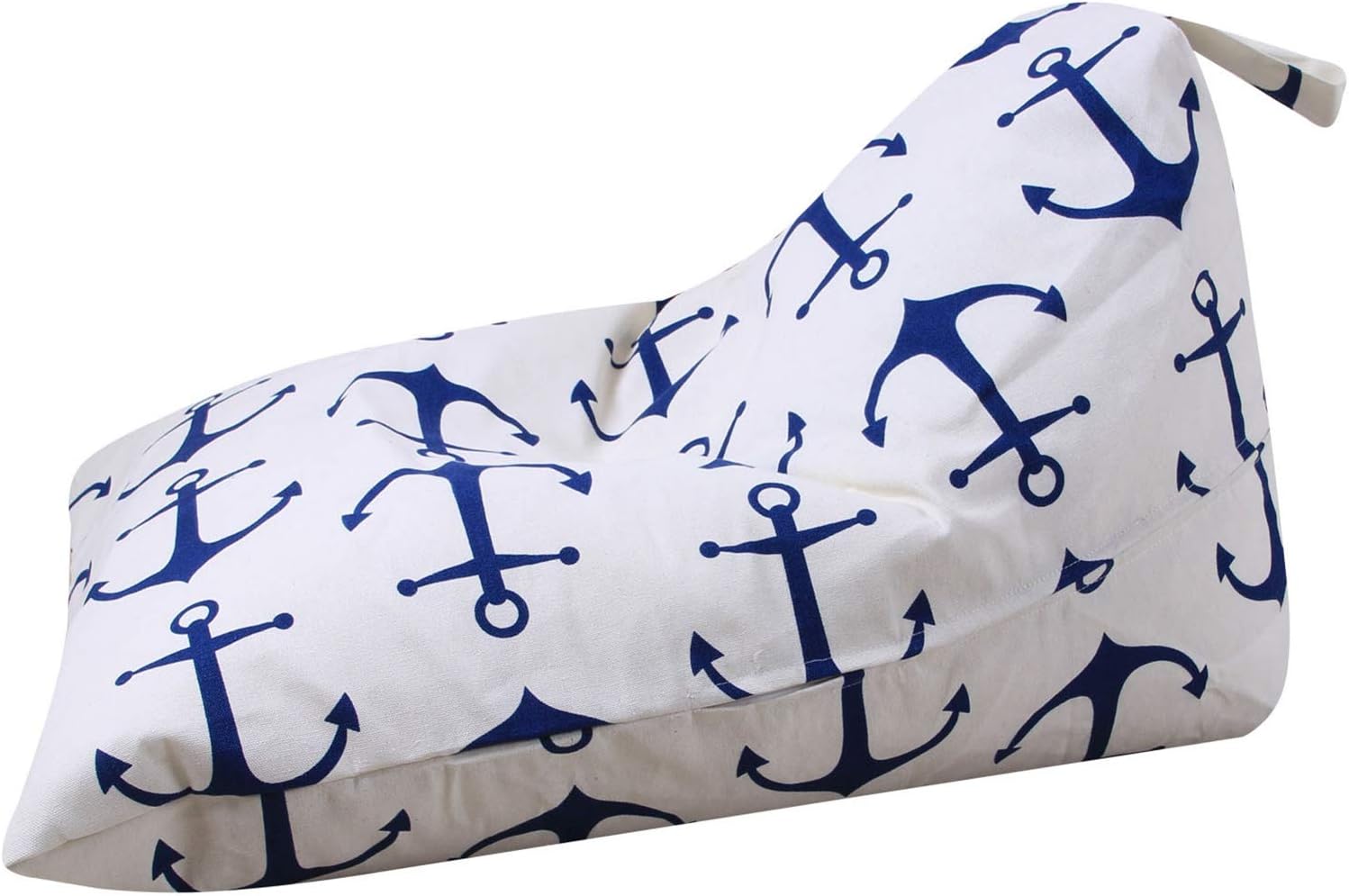 Bean Bag Chair Cover Only Without Filling, Adults Kids Plush Toy Clothes Quilts Organizer for Organizing Children Plush Toys or Memory Foam,White