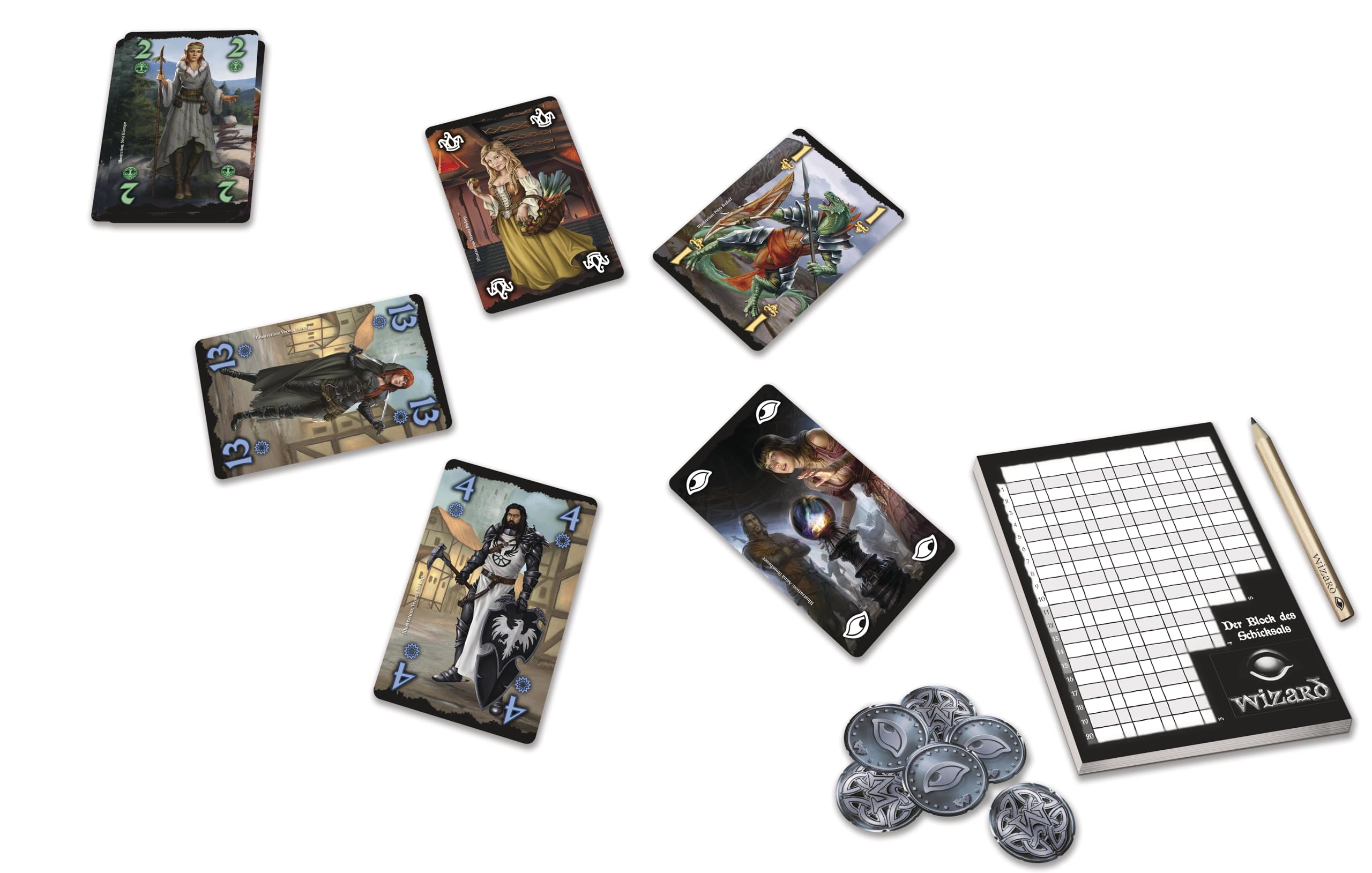 AMIGO Wizard Card Game - Fun & Strategic Trick-Taking Game For 3-6 Players