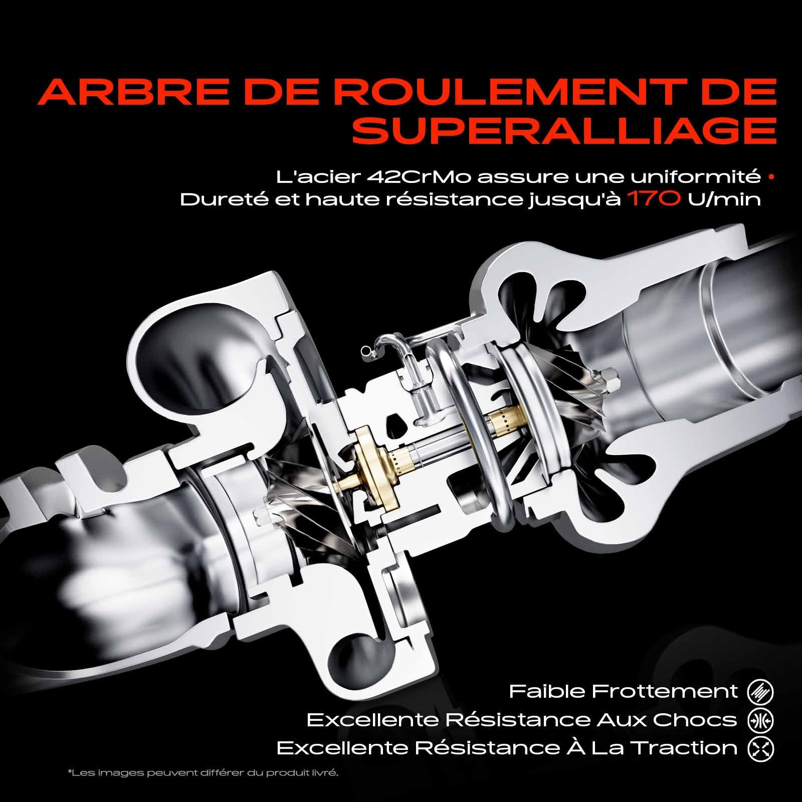 Frankberg Turbocompresseur 8201054152 | Compatible avec: Boîte Trafic II FL,Trafic II plateau/châssis EL,NV400 plateau/châssis X62 X62B,NV400 Box X62 X62B,Vivaro