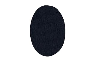 Haberdashery Online - Iron-On Patches for Tracksuits & Sportive Clothing, 6 Elbow or Knee Patches, Easy to Use, Durable, 5.47x3.66 inch, Black, 50% Polyester 50% Cotton - Amazon product rated Grade A