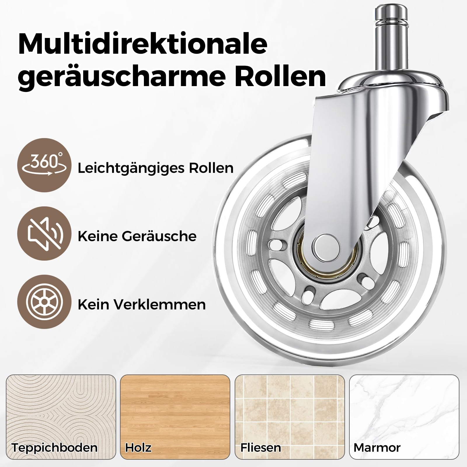 BEWISHOME Sattelhocker Höhenverstellbar, Sattelhocker mit Rollen, 360° Drehhocker Rollhocker, Ergonomischer Hocker, Tragfähigkeit 200 kg für Schönheitssalons, Spas Salon und Kliniken (Schwarz)
